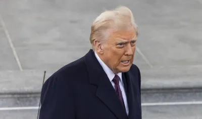 Donald Trump llegando a la Casa Blanca este lunes.