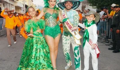 Los reyes infantiles, la reina 'Lex' y el rey Momo, Juan Rivera.