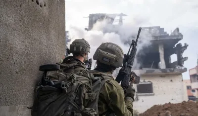 Tropas israelíes en Gaza.