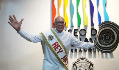 Gabriel Marriaga, Rey Momo y fundador de la cumbiamba.