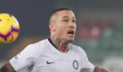 Radja Nainggolan cuando jugaba en el Inter de Milán.