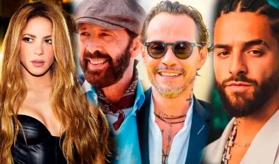 Shakira, Juan Luis Guerra, Marc Anthony y Maluma, en la nómina de artistas. 