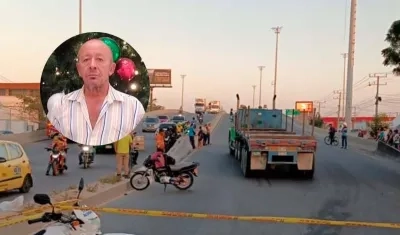 Oreste Torregrosa Hernández murió tras ser arrollado por esta tractomula. 