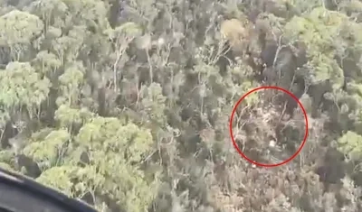 Lugar donde estarían los restos de la avioneta.