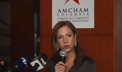 María Claudia Lacouture, presidente ejecutiva de la Cámara Colombo Americana. 