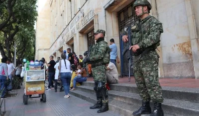 Ejército en Cúcuta tras la llegada de desplazados del Catatumbo.