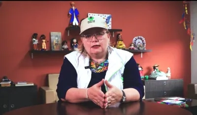 Directora general del Instituto Colombiano de Bienestar Familiar (ICBF), Astrid Cáceres.