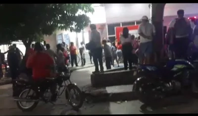 Camino Simón Bolívar anoche