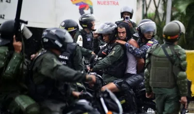Captura de manifestantes revelados por Venezuela Foro Penal