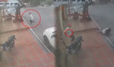 Momento del ataque a bala.