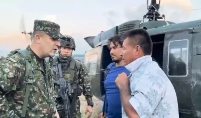 Líder social y sobrino, rescatados por el Ejército.