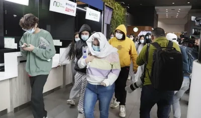 Ciudadanas colombianas deportadas de Estados Unidos.