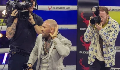 Conor McGregor en una velada de artes marciales mixtas.