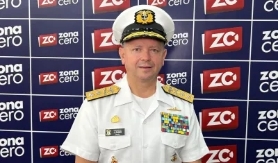 El contralmirante Javier Hernando Rubio Barrera, director de la Escuela Naval de Suboficiales 'ARC Barranquilla'.