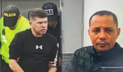 Francisco Luis Correa y su señalado asesino Samuel Zuleta Márquez.