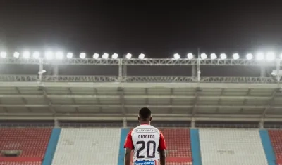 Deiber Caicedo en el Metropolitano.