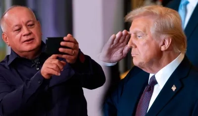 Diosdado Cabello y Donald Trump.