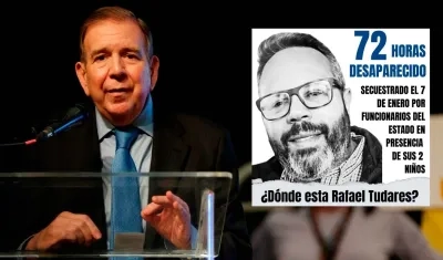 Edmundo González Urrutia / Anuncio de desaparición de Rafael Tudares. 