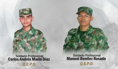 Los soldados asesinados.