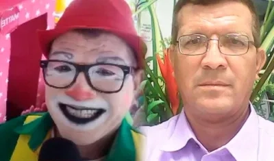 Jhonny Enrique Alarcón Vecino conocido como el payaso 'Capsulita'. 