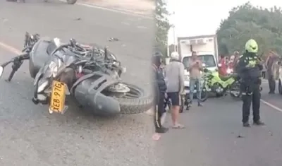 Aspecto del lugar del accidente. 