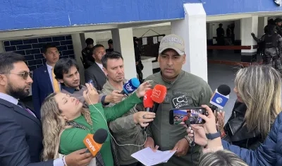 El director del Inpec, el coronel Daniel Gutiérrez.