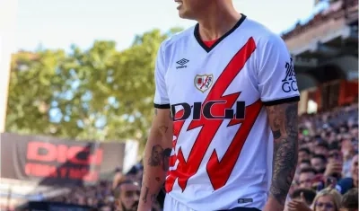 James Rodríguez con el Rayo Vallecano.