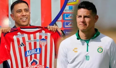 César Farías y James Rodríguez.