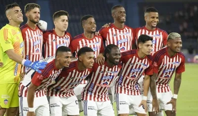 Alineación titular de Junior en el amistoso contra Universitario.