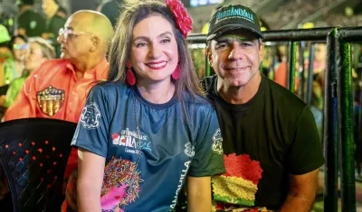 La primera dama Katia Nule y el Alcalde Alex Char.