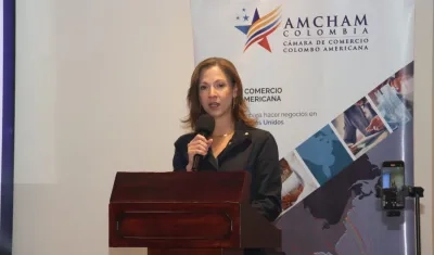 María Claudia Lacouture, presidenta ejecutiva de AmCham Colombia.