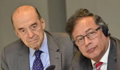 Álvaro Leyva y Gustavo Petro.
