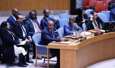 El canciller saliente Luis Gilberto Murillo.