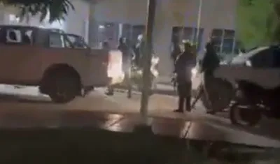 Centro asistencial donde llegaron en primera instancia los uniformados.