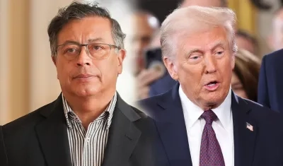 El Presidente Gustavo Petro y Donald Trump.