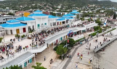 Panorámica de la zona turística de Puerto Colombia. 