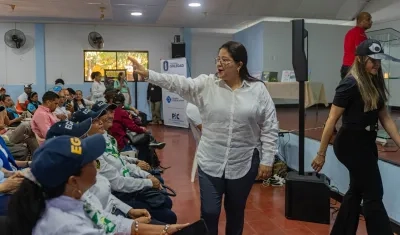 La Alcaldesa de Soledad, Alcira Sandoval.