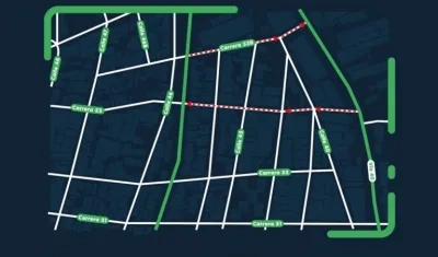 Cambios del sentido vial en las carreras 53 y 53B.