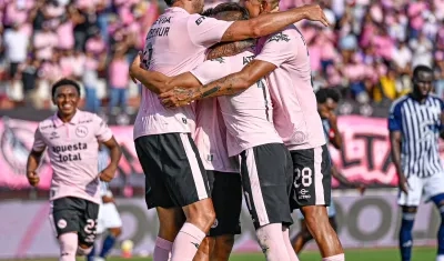 La celebración de Sport Boys.