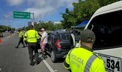 Policía durante la operación retorno.
