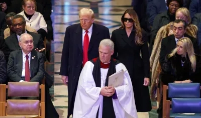 Donald Trump y esposa Melania.