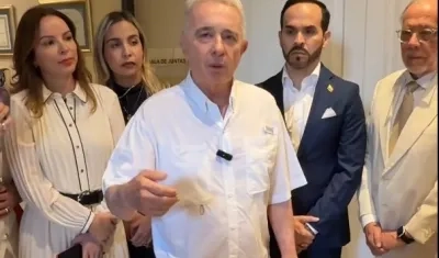 El expresidente Álvaro Uribe Vélez.