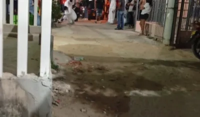 El CTI de la Fiscalía en el lugar de los hechos. 