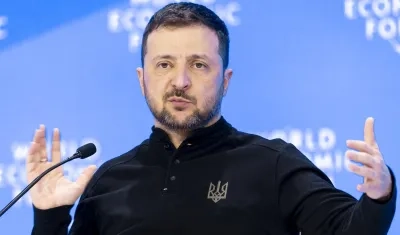 Presidente de Ucrania, Volodímir Zelenski.