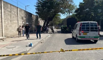 Lugar el accidente de tránsito en la calle 17.