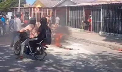 Accidente en la calle 17.