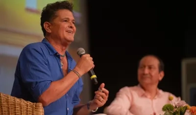 Carlos Vives en el Hay Festival de Cartagena.