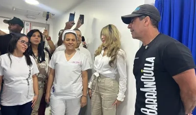 Alcalde Alejandro Char durante la entrega del Nuevo Hospital Barranquilla.