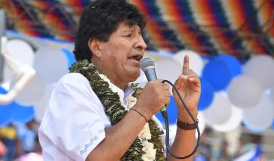 Evo Morales, expresidente de Bolivia.