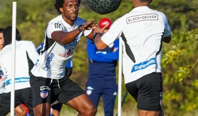 Didier Moreno durante uno de los trabajos de pretemporada.